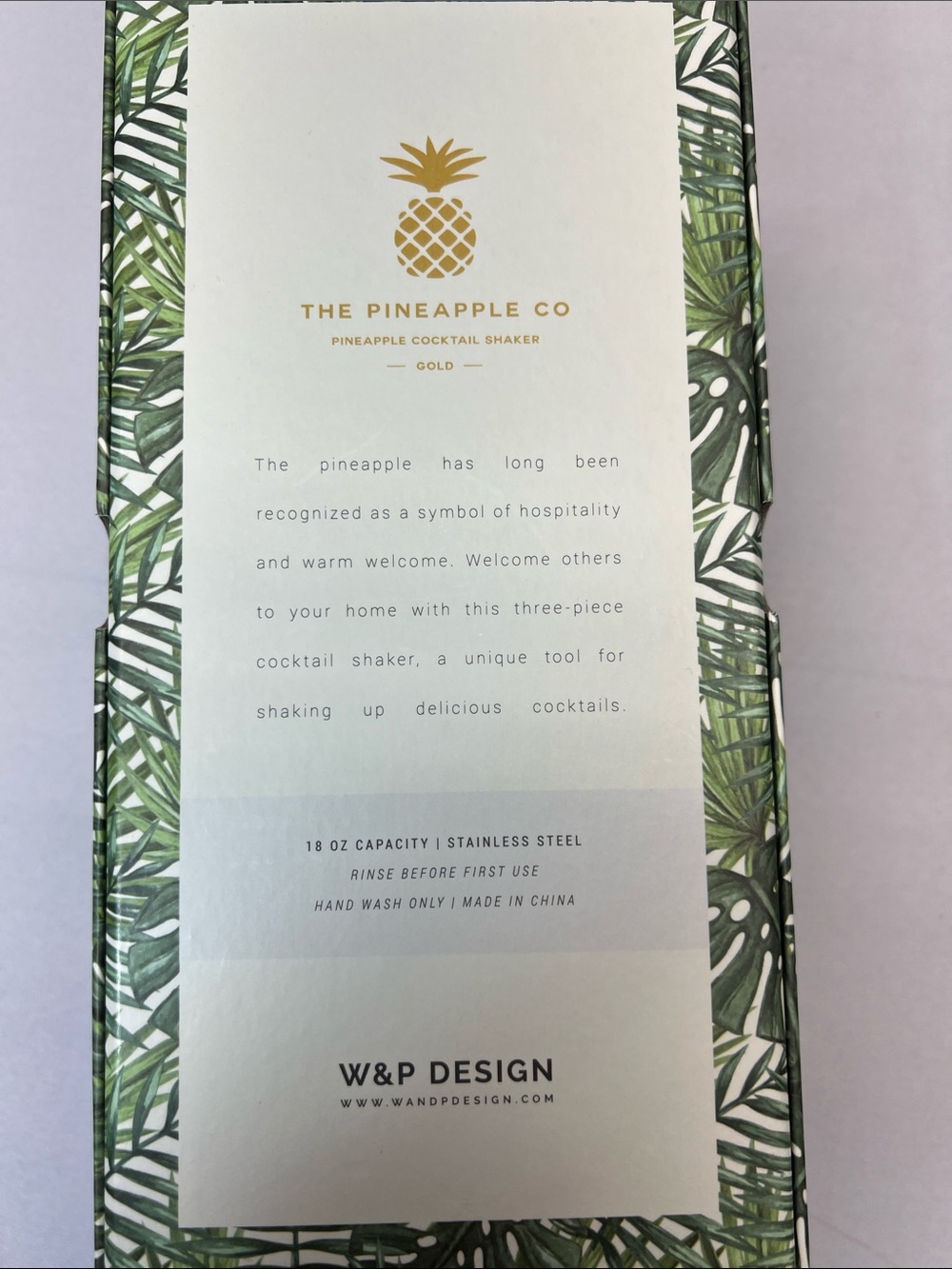Gold Pineapple Cocktail Shaker New - Picture 2 of 6